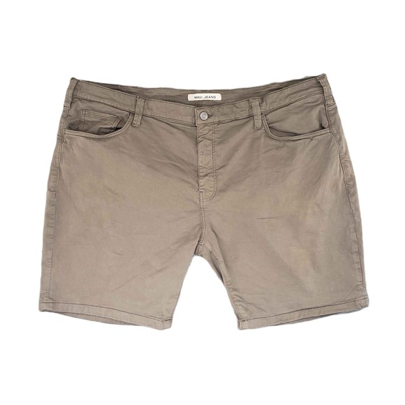 Mavi Other - Mavi Ethan Shorts Mens 46 Brown Solid Modern Cotton Stretch Twill Chino Casual